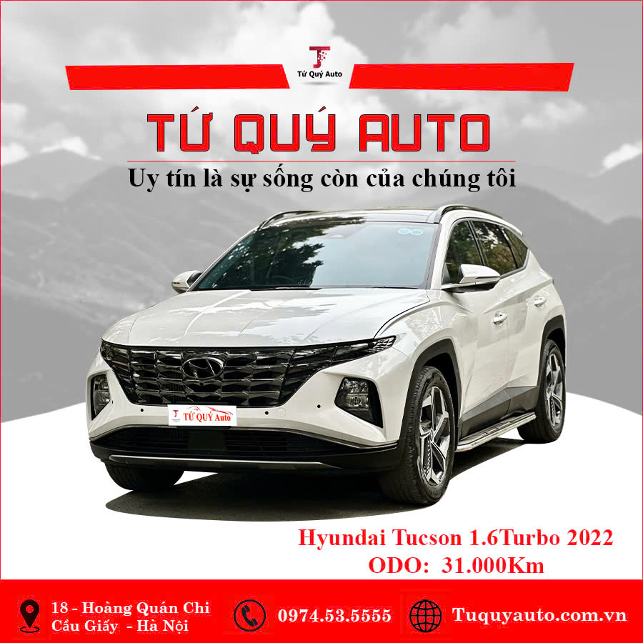 Xe Hyundai Tucson 1.6 AT Turbo HTRAC Đặc biệt 2022 - Trắng