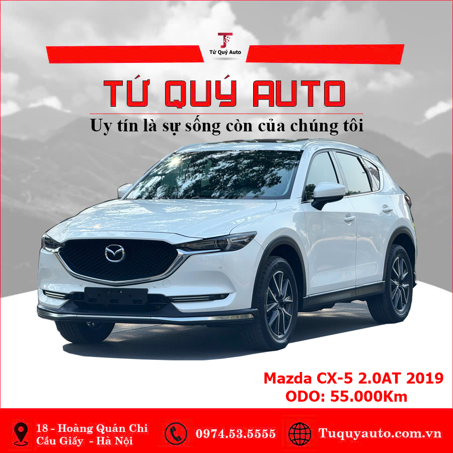 Xe Mazda CX5 2.0 AT 2019 - Trắng