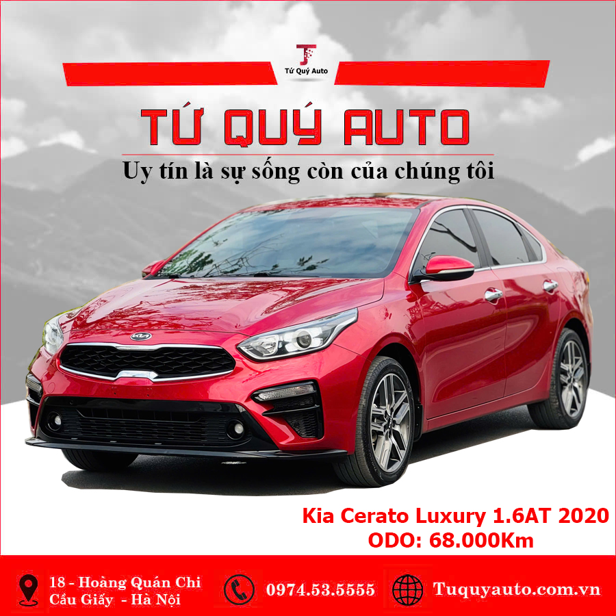 Xe Kia Cerato 1.6 AT Luxury 2020 - Đỏ