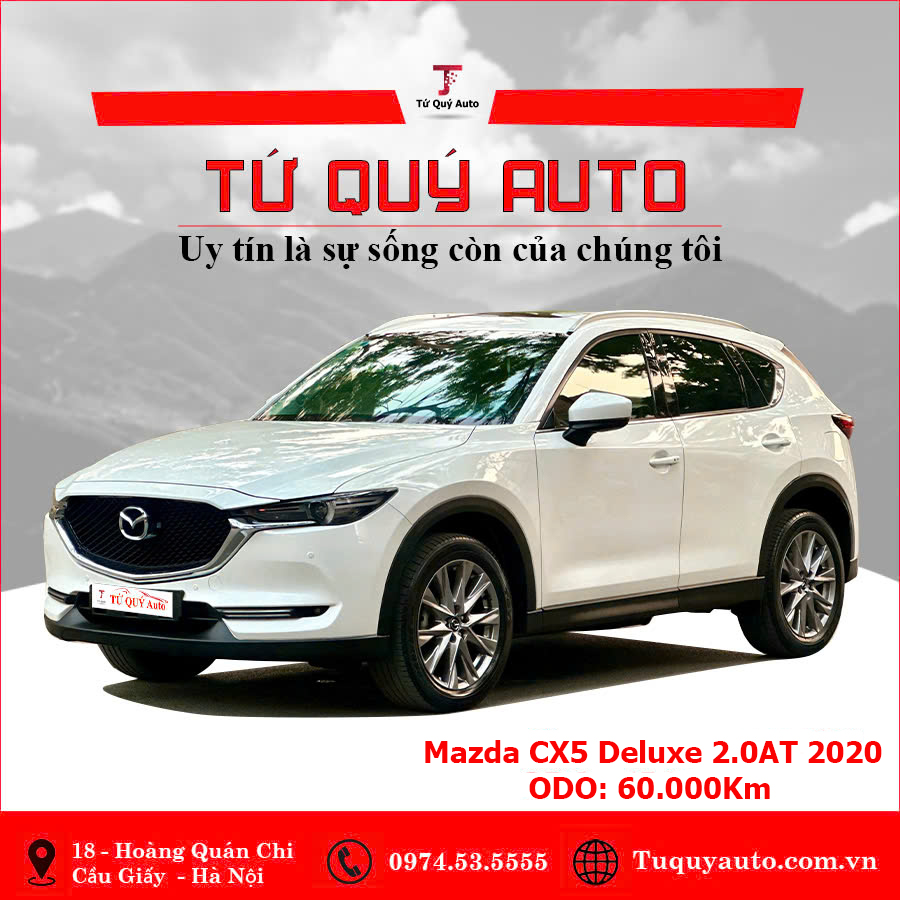 Xe Mazda CX5 2.0 Deluxe 2020 - Trắng