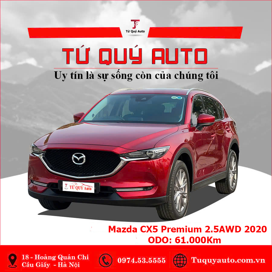 Xe Mazda CX5 2.5 Signature Premium AWD I-Activ 2020 - Đỏ