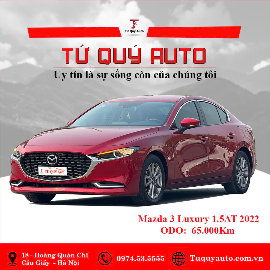 Xe Mazda 3 1.5L Luxury 2022 - Đỏ