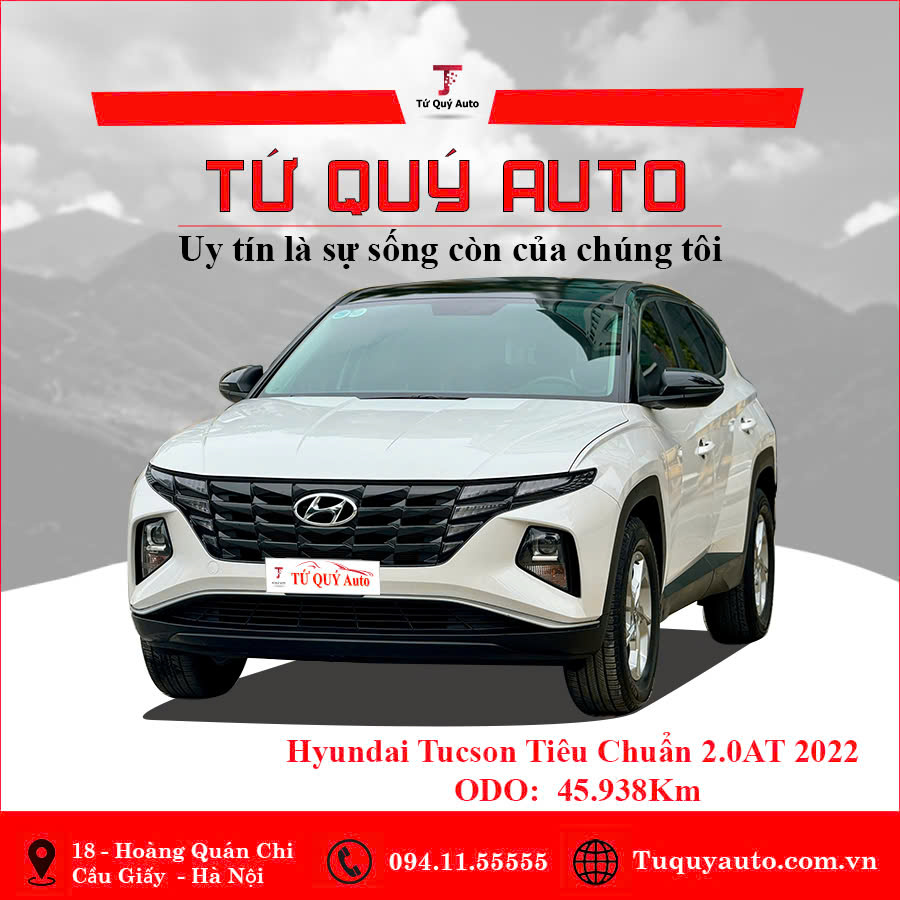 Xe Hyundai Tucson 2.0 AT Tiêu chuẩn 2022 - Trắng