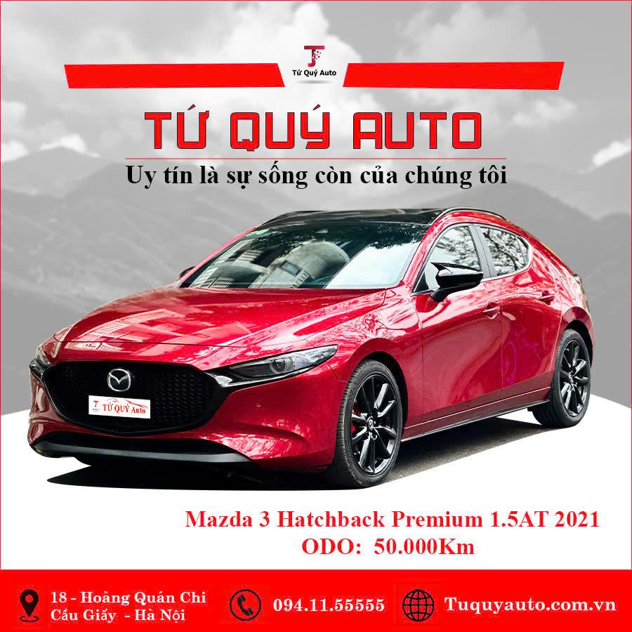 Xe Mazda 3 1.5L Sport Premium 2021 - Đỏ