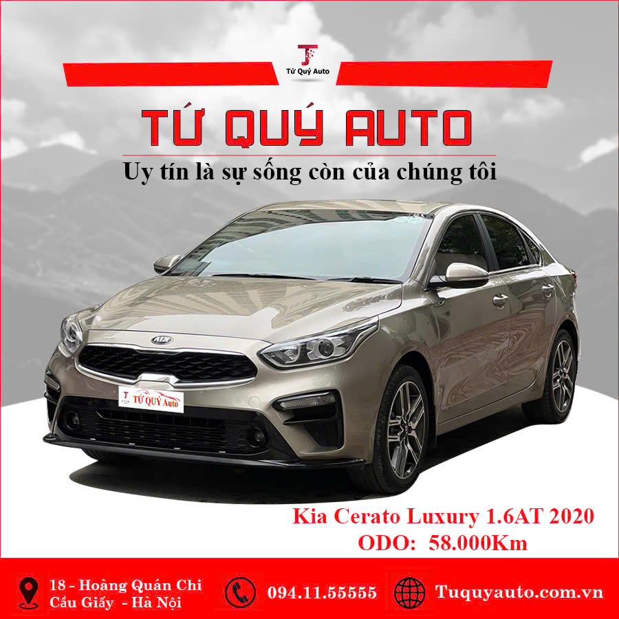 Xe Kia Cerato 1.6 AT Luxury 2020 - Vàng Cát