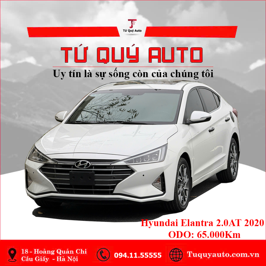 Xe Hyundai Elantra 2.0 AT 2020 - Trắng