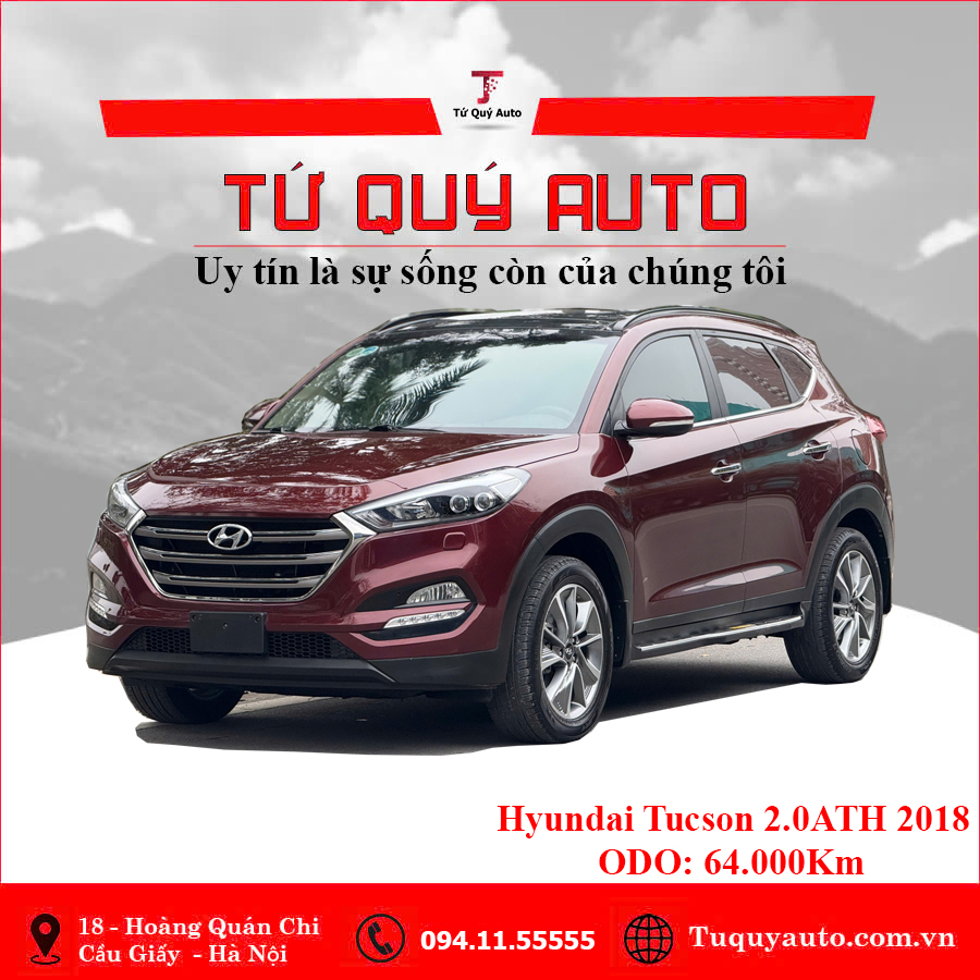 Xe Hyundai Tucson 2.0 ATH 2018 - Đỏ Mận