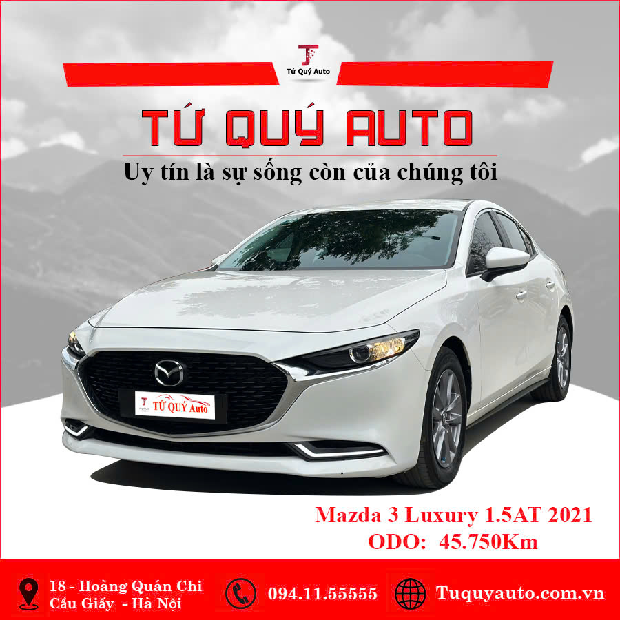 Xe Mazda 3 1.5L Luxury 2021 - Trắng