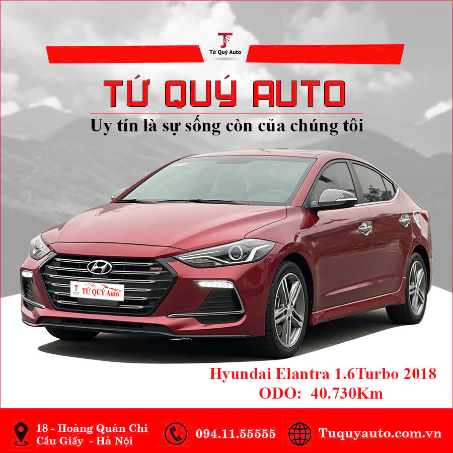 Xe Hyundai Elantra Sport 1.6 AT 2018 - Đỏ