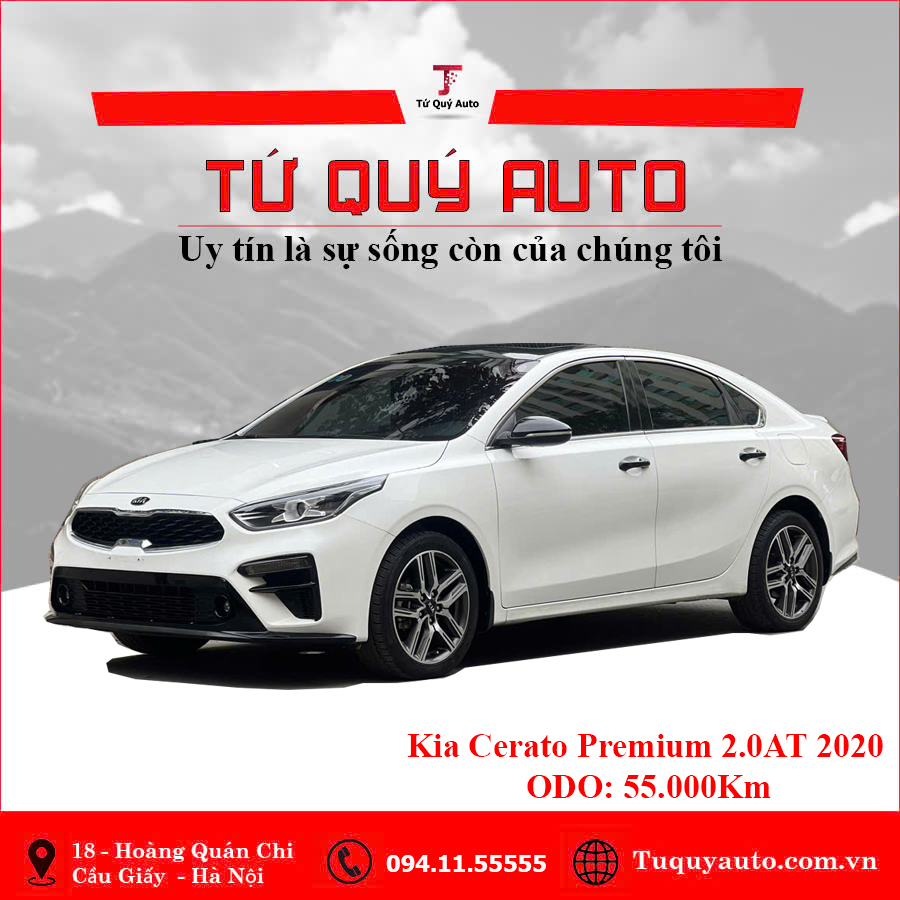 Xe Kia Cerato 2.0 AT Premium 2020 - Trắng