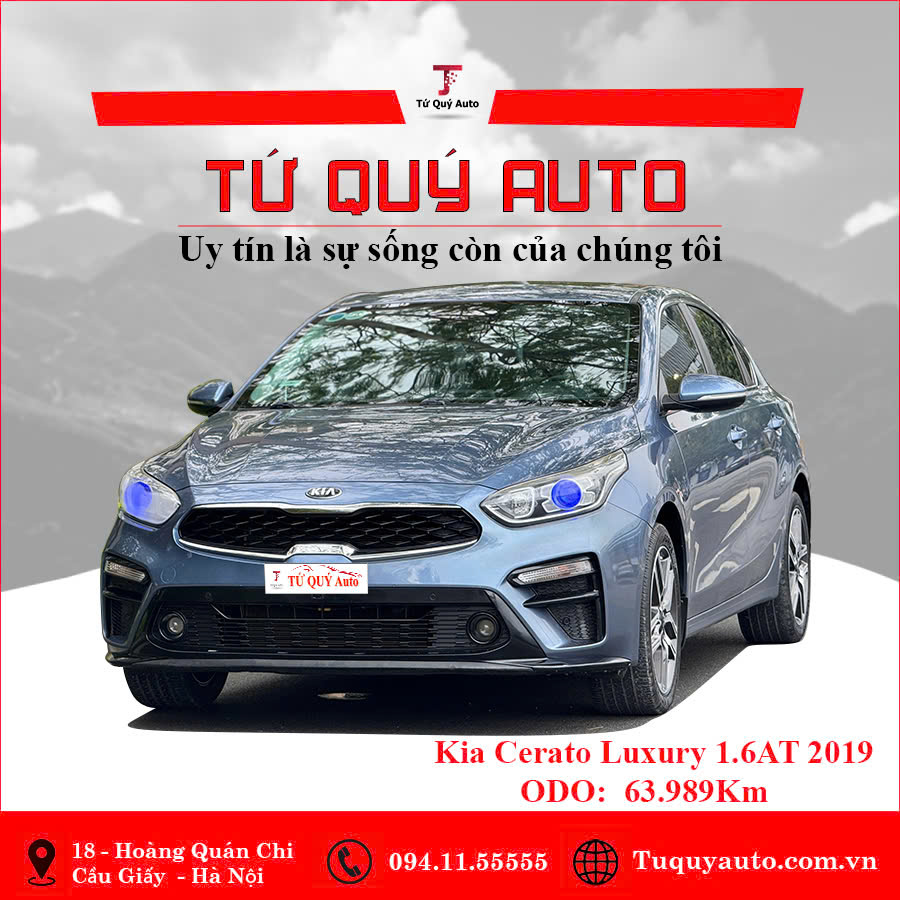 Xe Kia Cerato 1.6 AT Luxury 2019 - Xanh