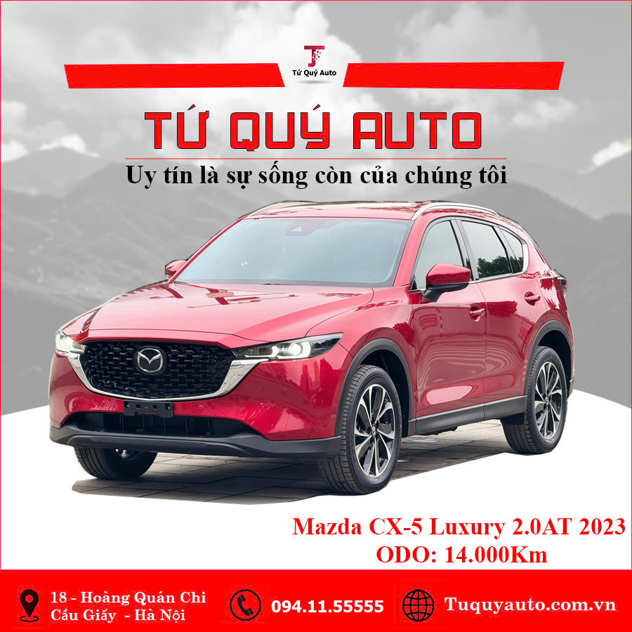 Xe Mazda CX5 Luxury 2.0 AT 2023 - Đỏ Pha Lê