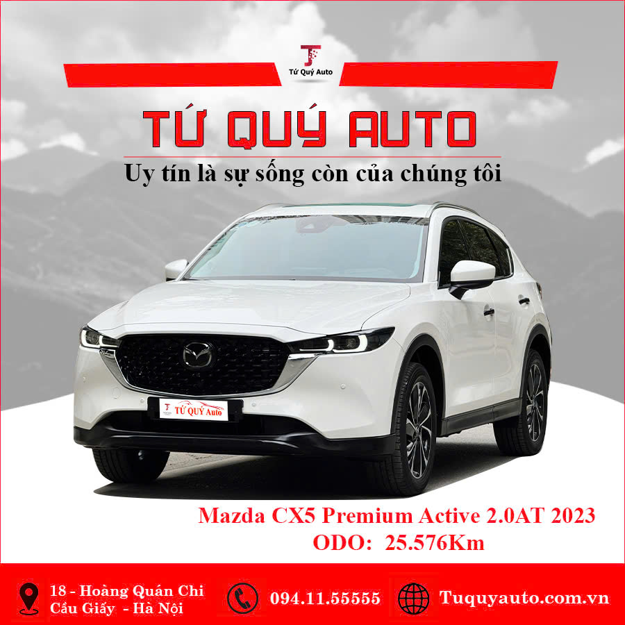 Xe Mazda CX5 Premium 2.0 AT 2023 - Trắng