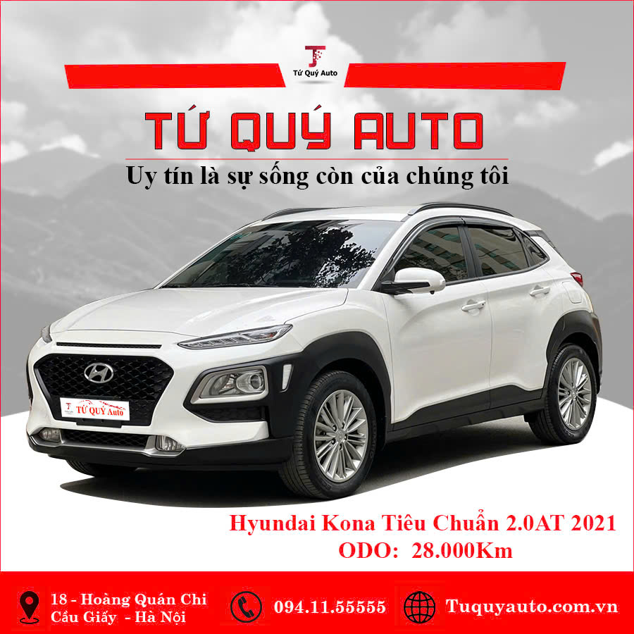 Xe Hyundai Kona 2.0 AT 2021 - Trắng