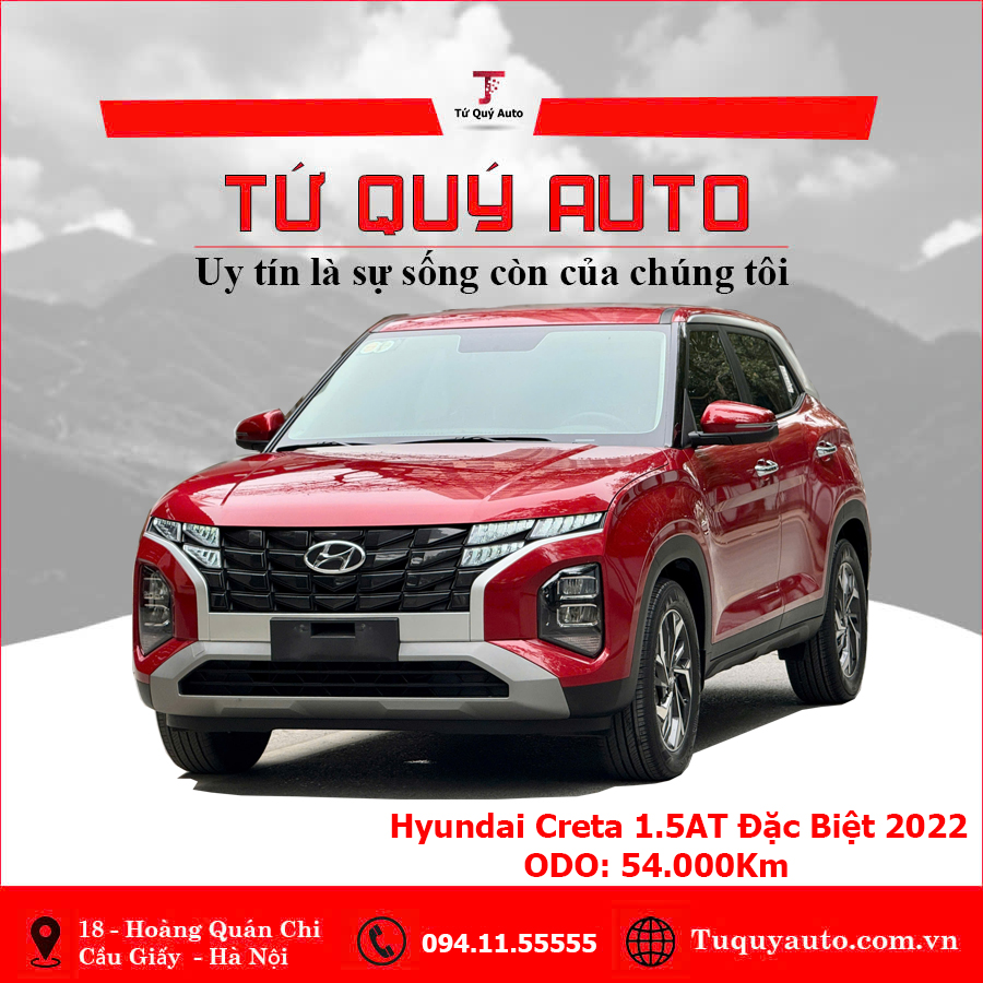 Xe Hyundai Creta Đặc biệt 1.5 AT 2022 - Đỏ