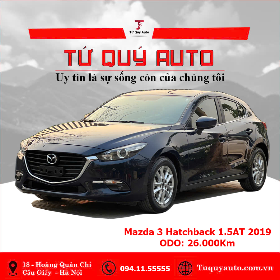 Xe Mazda 3 Hatchback 1.5AT 2019 - Xanh Đen