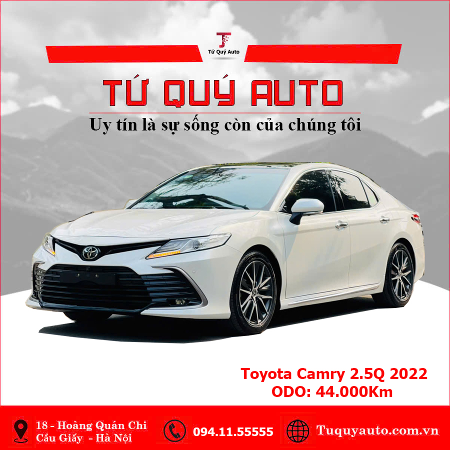 Xe Toyota Camry 2.5Q 2022 - Trắng
