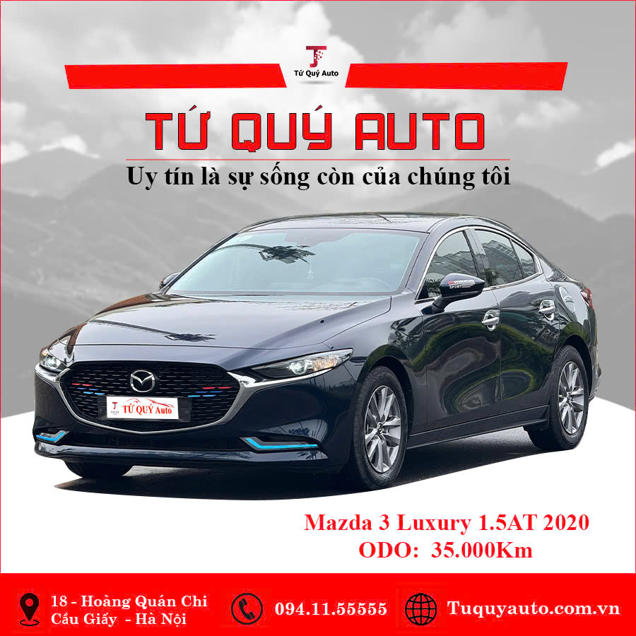 Xe Mazda 3 1.5L Luxury 2020 - Xanh Đen