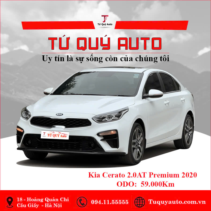 Xe Kia Cerato 2.0 AT Premium 2020 - Trắng