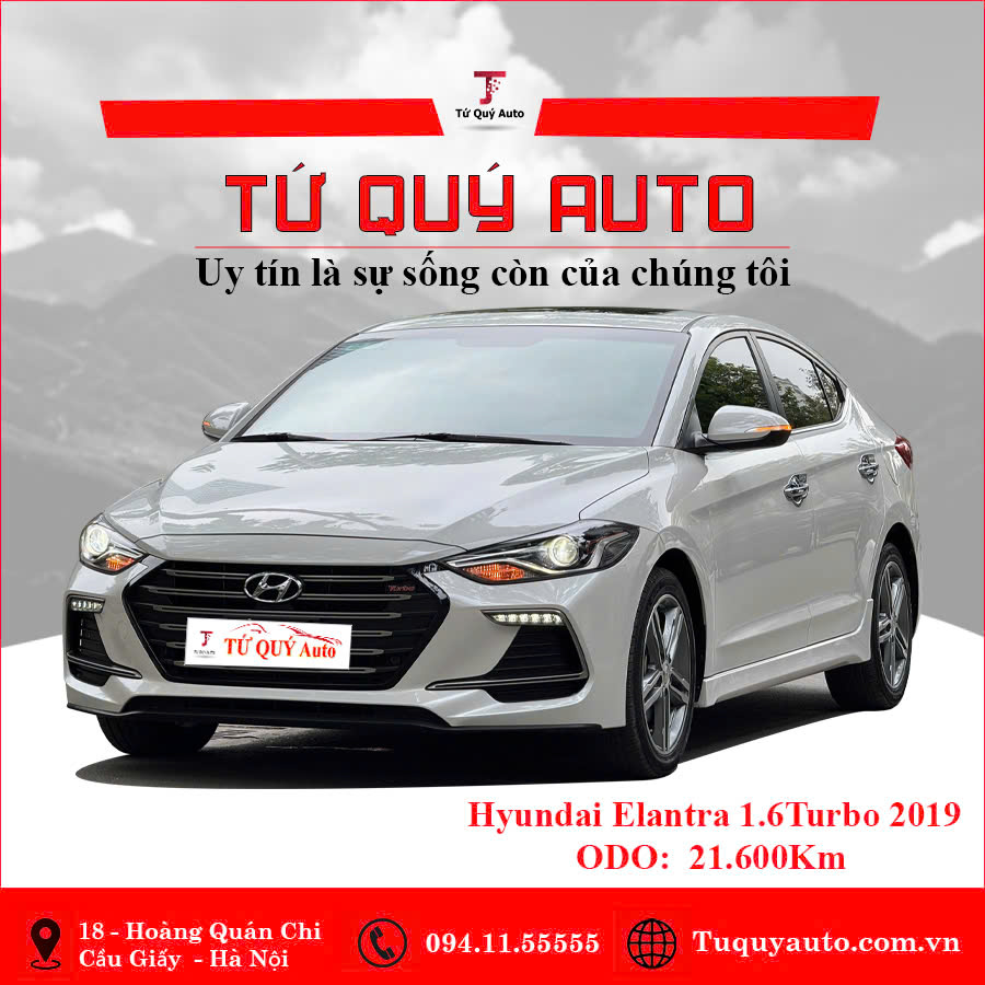 Xe Hyundai Elantra Sport 1.6 AT 2019 - Trắng