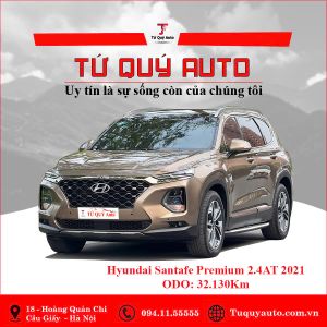 Xe Hyundai SantaFe Premium 2.4L HTRAC 2021 - Nâu