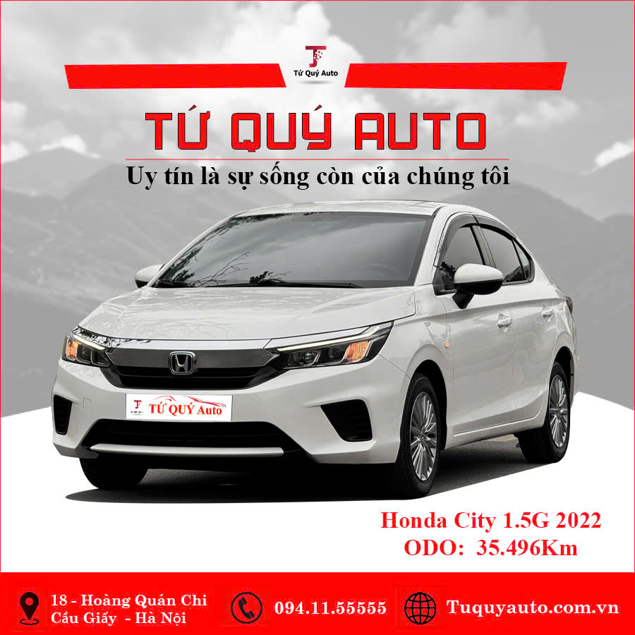 Xe Honda City 1.5 G 2022 - Trắng