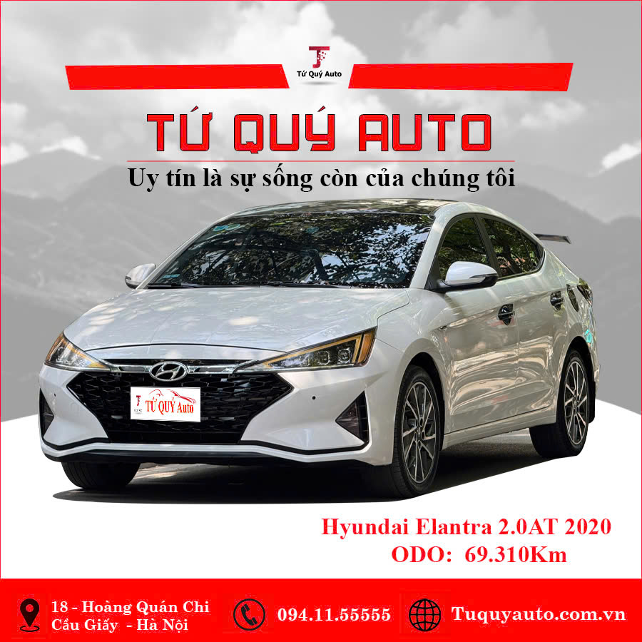 Xe Hyundai Elantra 2.0 AT 2020 - Trắng