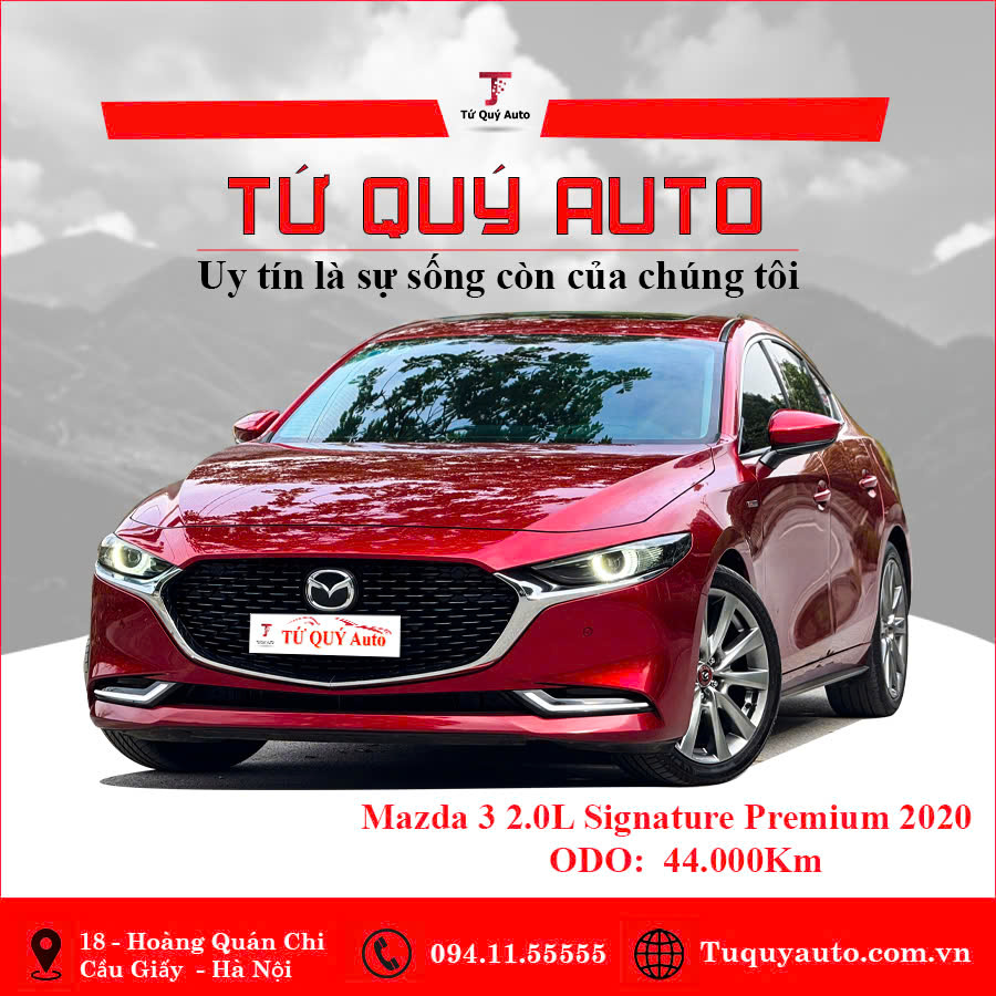 Xe Mazda 3 2.0L Signature Premium 2020 - Đỏ