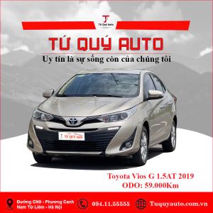 Xe Toyota Vios 1.5G 2019 - Vàng Cát
