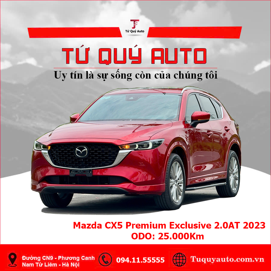 Xe Mazda CX5 Premium Exclusive 2.0 AT 2023 - Đỏ