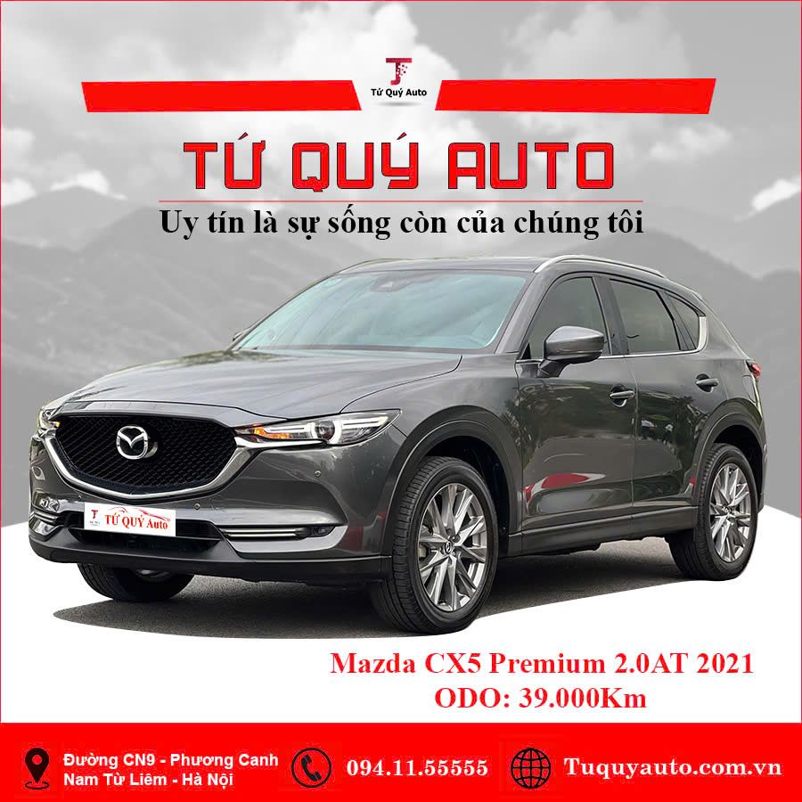 Xe Mazda CX5 Premium 2.0 AT 2021 - Xám