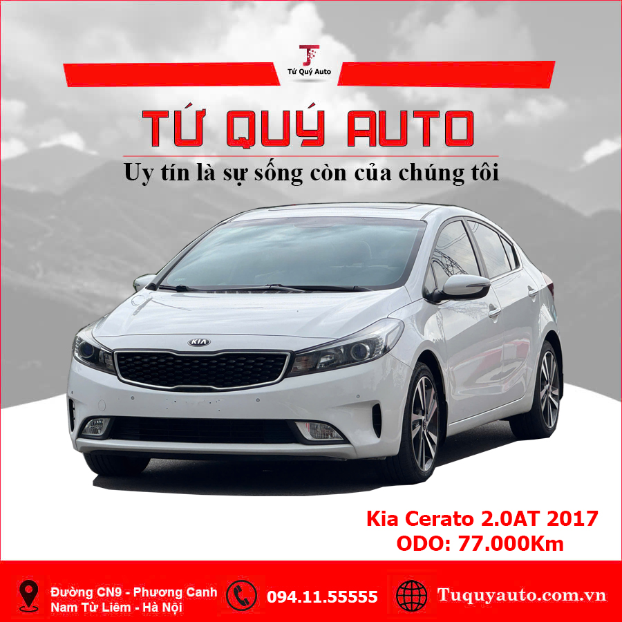 Xe Kia Cerato 2.0 AT 2017 - Trắng