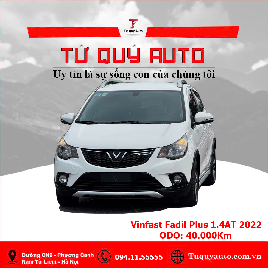 Xe VinFast Fadil Nâng cao 1.4 AT 2022 - Trắng