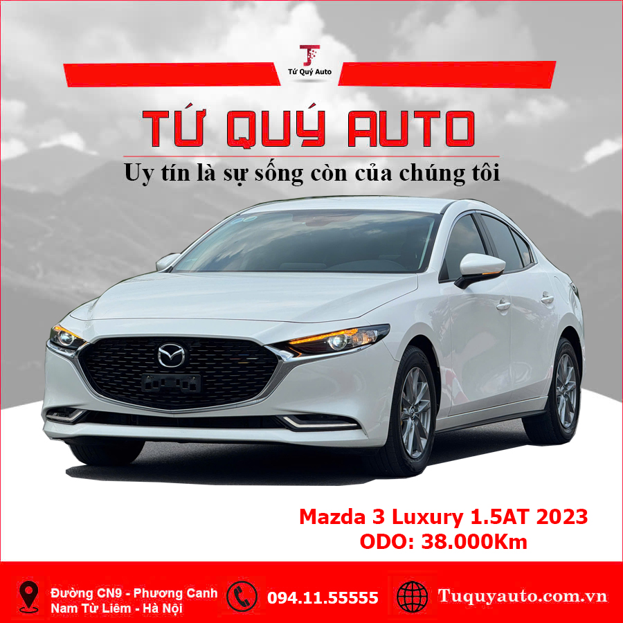 Xe Mazda 3 1.5L Luxury 2023 - Trắng