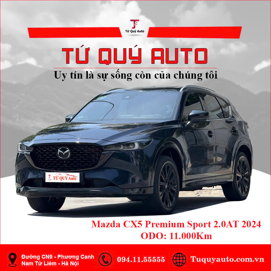 Xe Mazda CX5 Premium Sport 2.0 AT 2024 - Xanh Đen