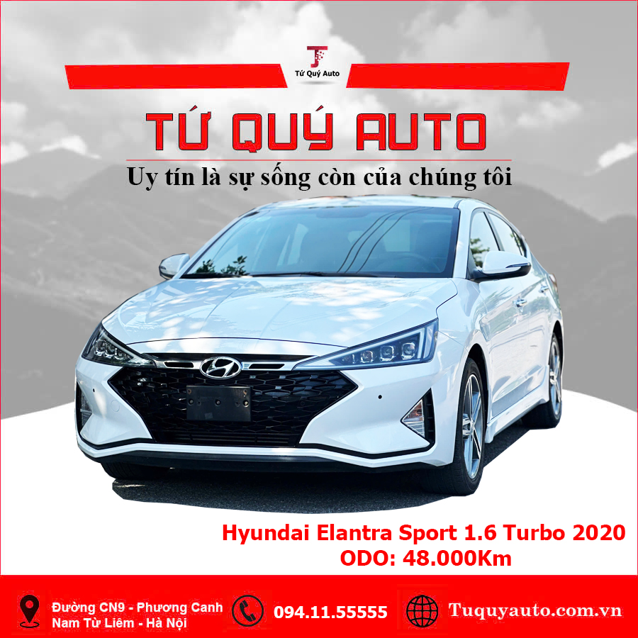 Xe Hyundai Elantra Sport 1.6 AT 2020 - Trắng