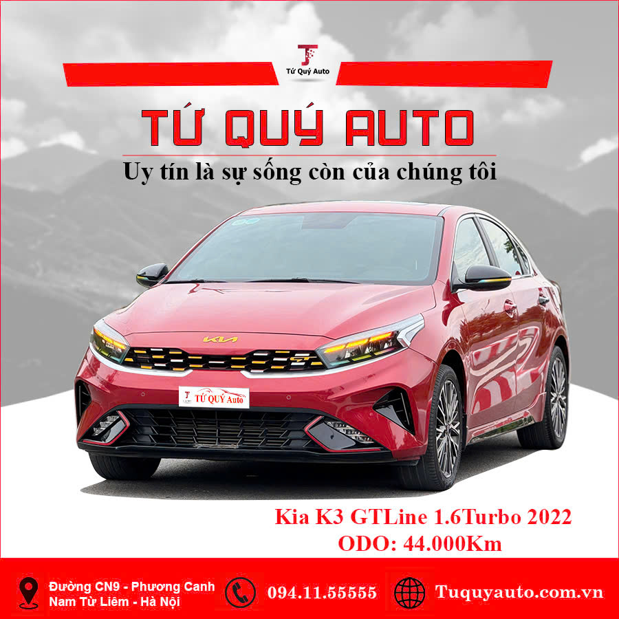Xe Kia K3 GT 1.6 AT Turbo 2022 - Đỏ