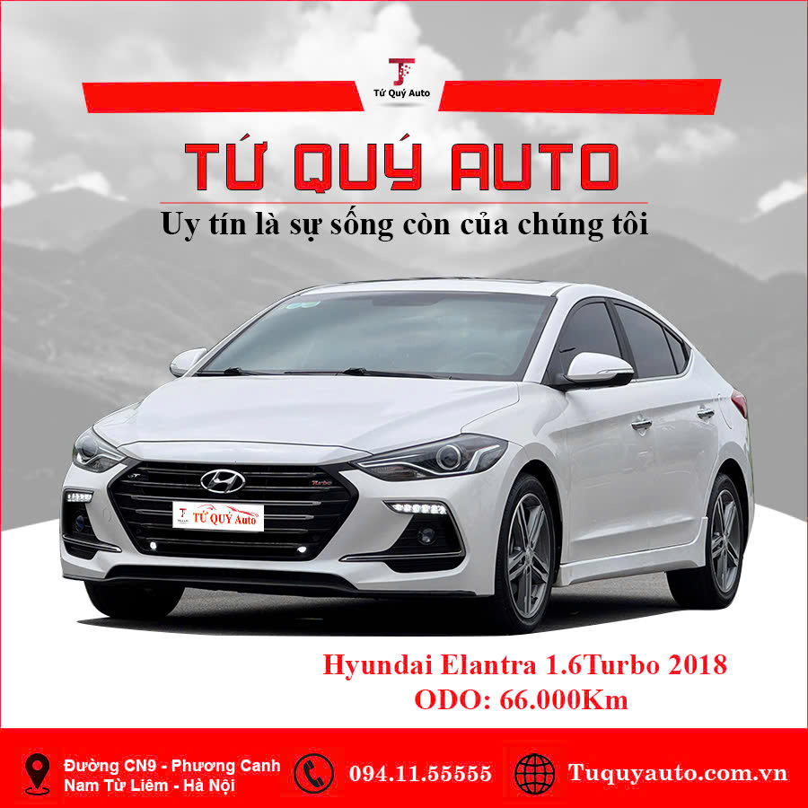 Xe Hyundai Elantra Sport 1.6 AT 2018 - Trắng