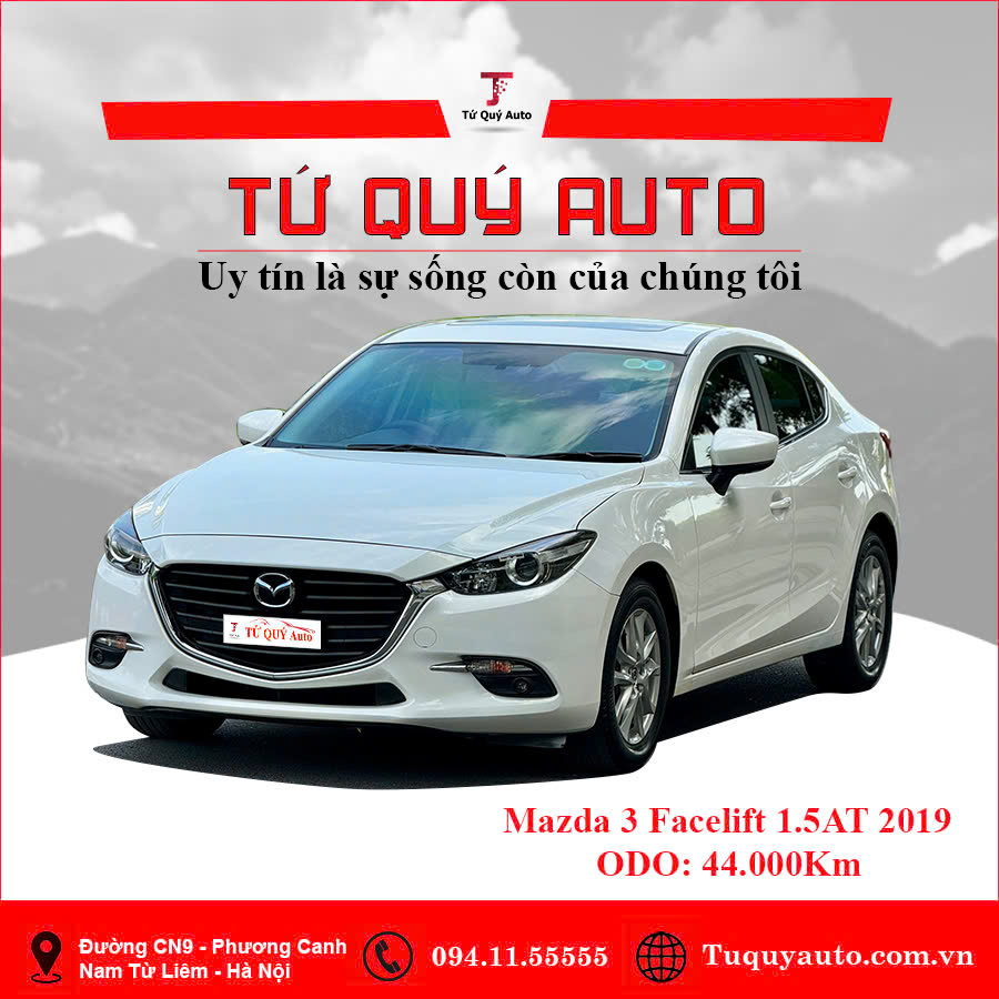 Xe Mazda 3 1.5L Sedan 2019 - Trắng