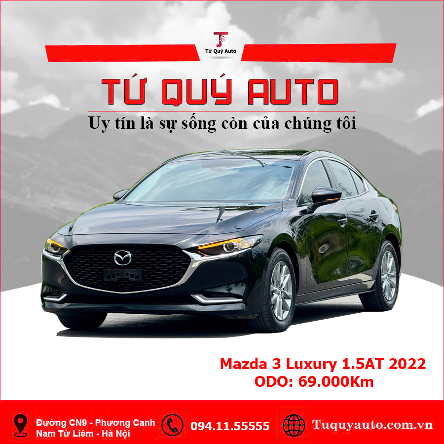 Xe Mazda 3 1.5L Luxury 2022 - Đen