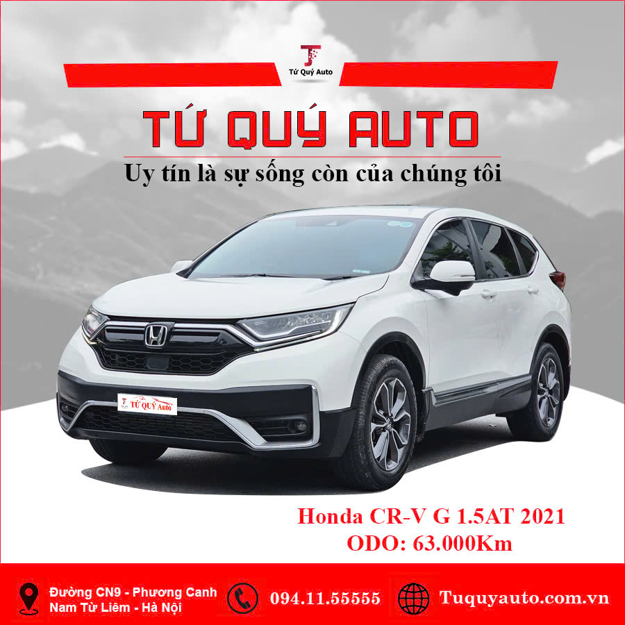 Xe Honda CRV 1.5 G 2021 - Trắng