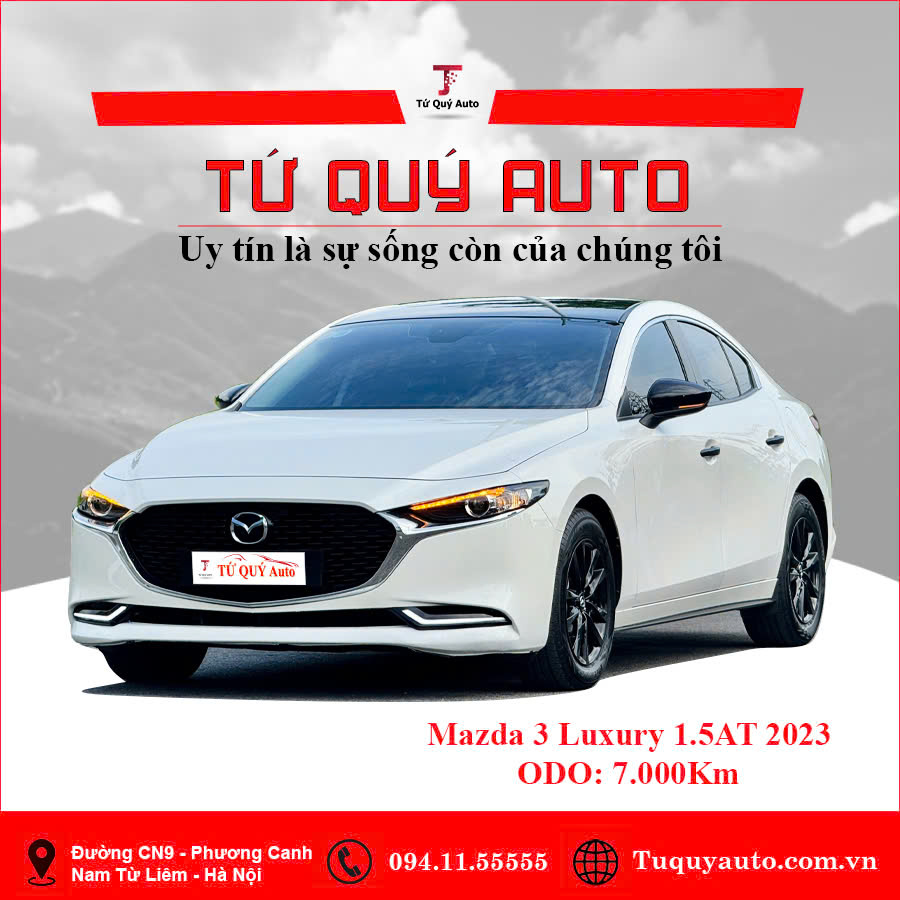 Xe Mazda 3 1.5L Luxury 2023 - Trắng