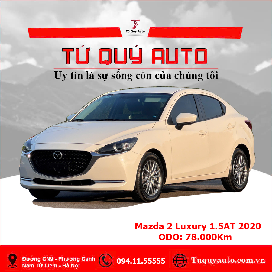 Xe Mazda 2 Luxury 1.5AT 2020 - Trắng