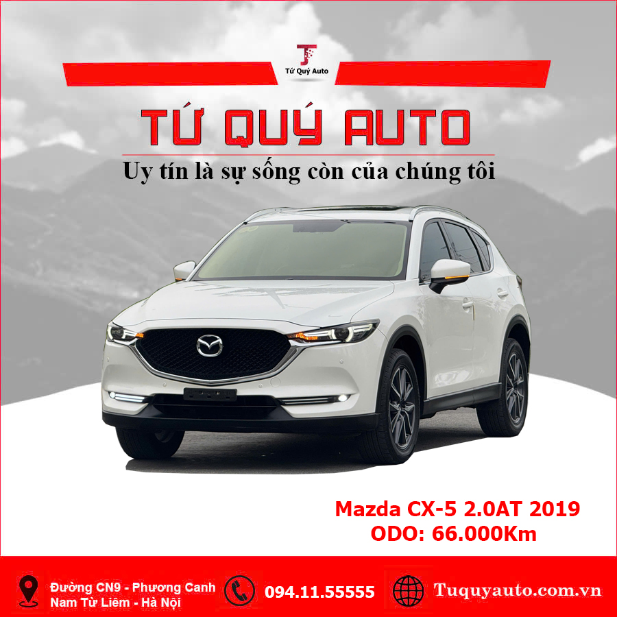 Xe Mazda CX5 2.0 AT 2019 - Trắng