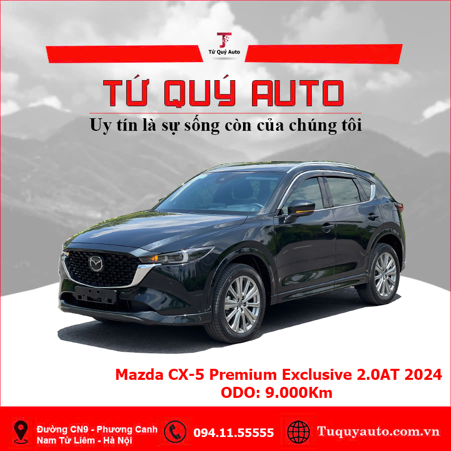 Xe Mazda CX5 Premium Exclusive 2.0 AT 2024 - Đen