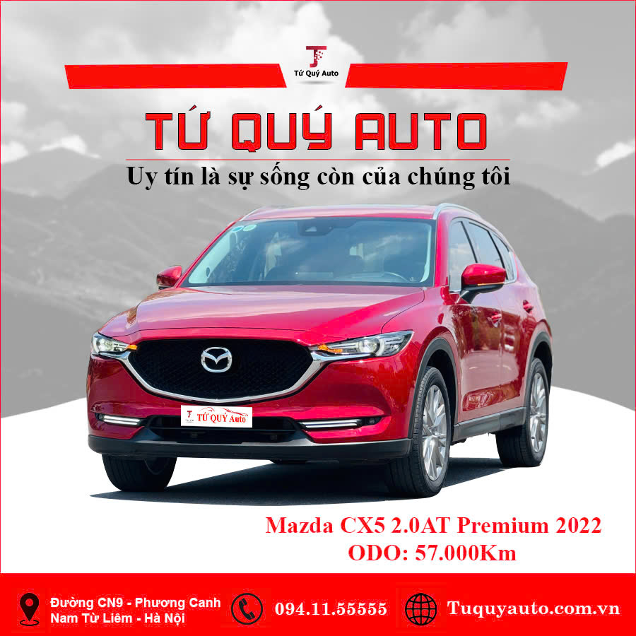 Xe Mazda CX5 Premium 2.0 AT 2022 - Đỏ