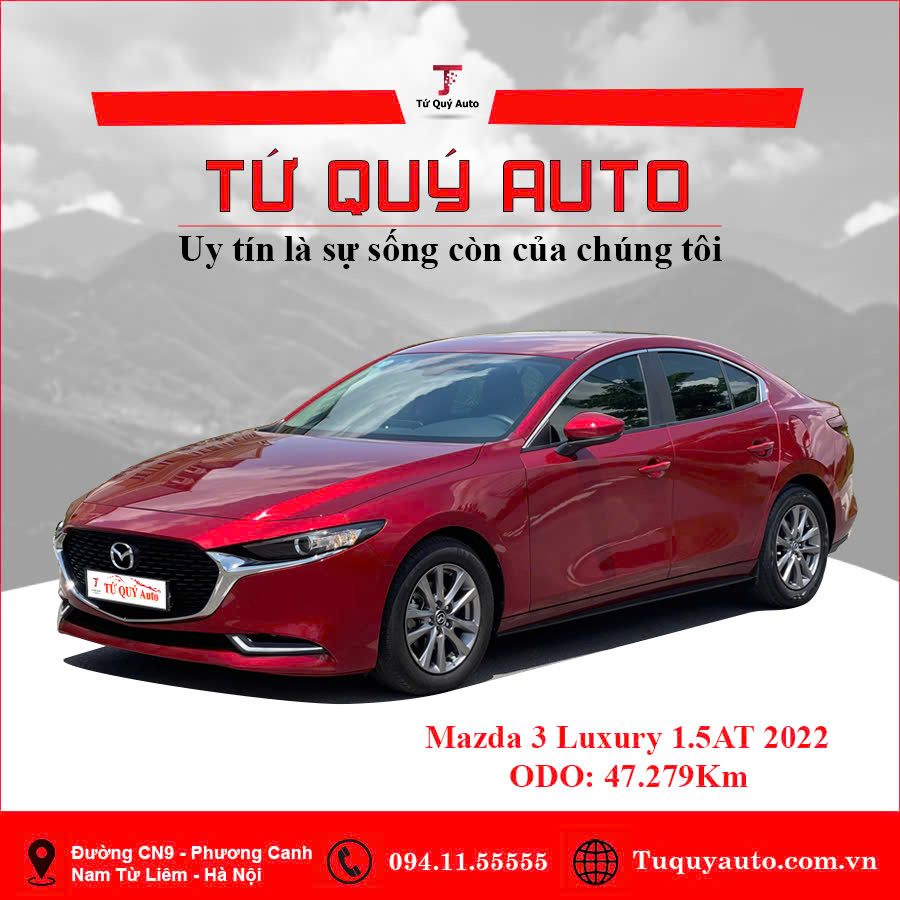 Xe Mazda 3 1.5L Luxury 2022 - Đỏ
