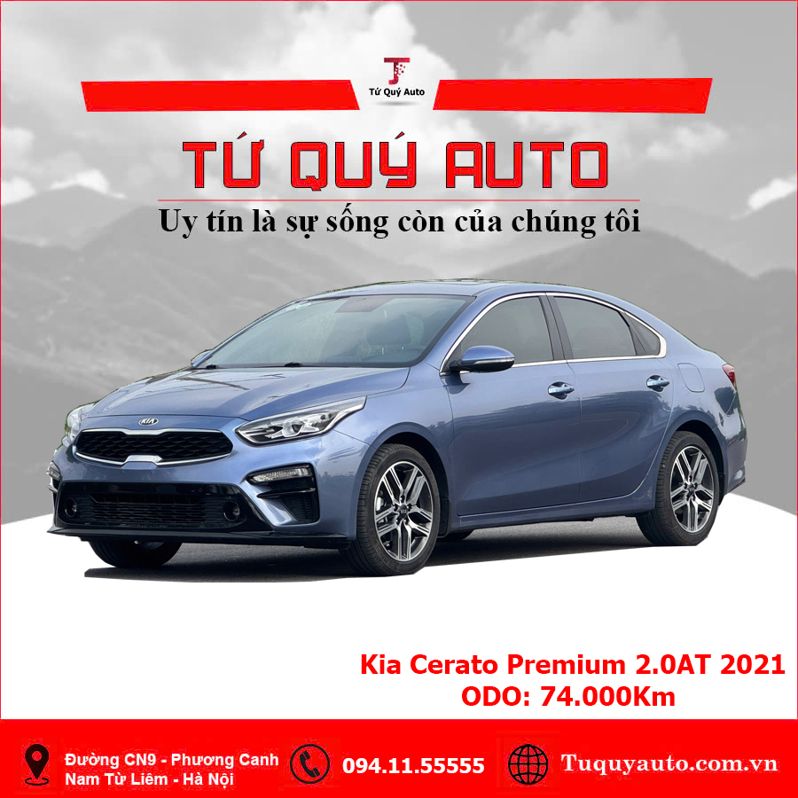 Xe Kia Cerato 2.0 AT Premium 2019 - Xanh