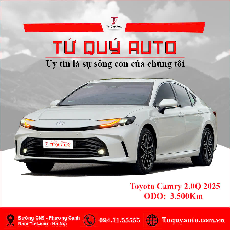 Xe Toyota Camry 2.0Q 2025 - Trắng