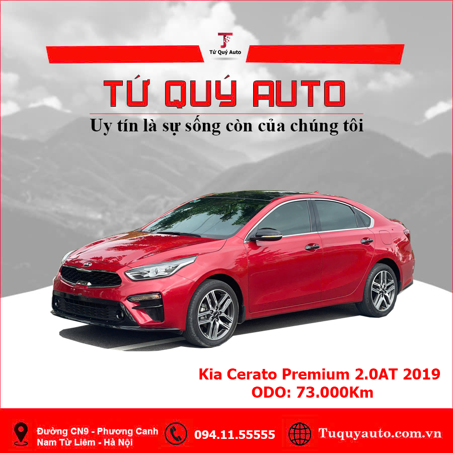 Xe Kia Cerato 2.0 AT Premium 2019 - Đỏ